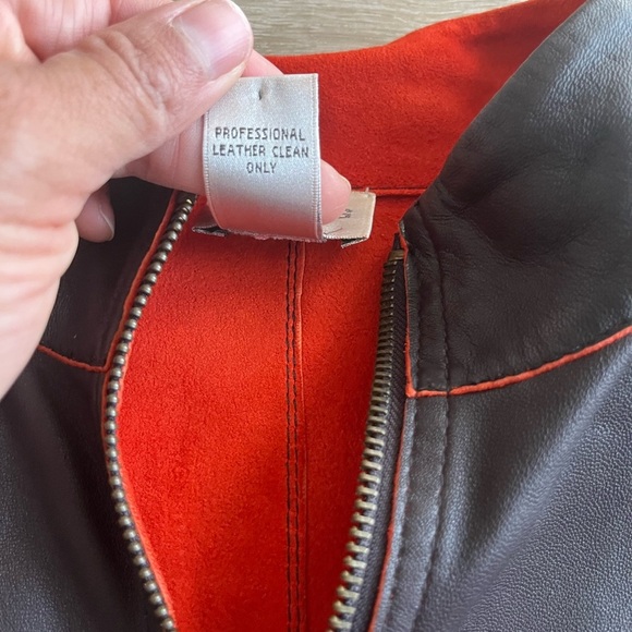 Chico's Jacket 100% Leather Size M 8 - Picture 5 of 10
